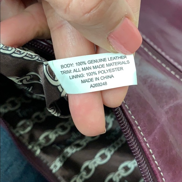 Leather Tignanello Shoulder Handbag - Picture 7 of 8